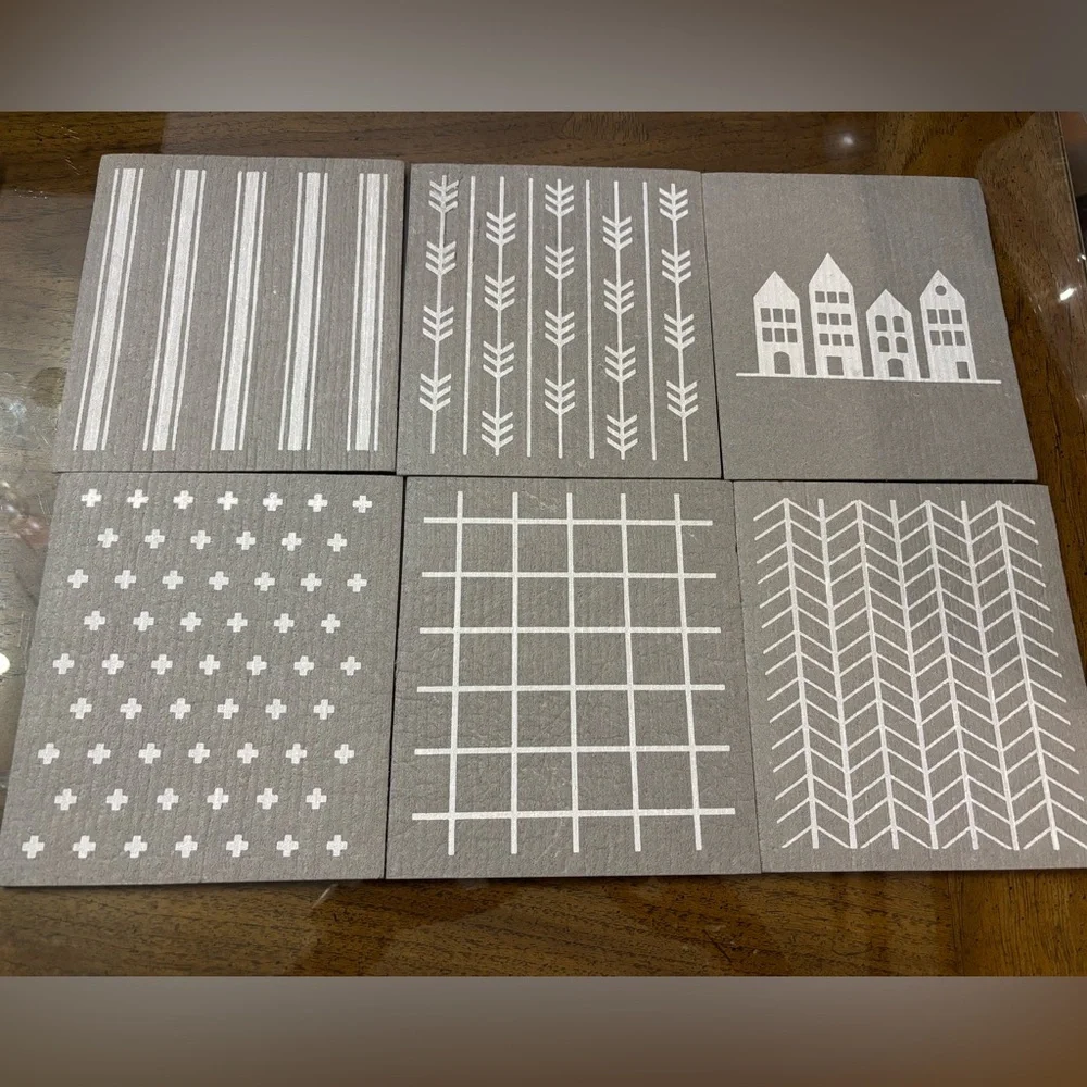 Mor & Far Gray Eco Swedish Dish Cloths Set